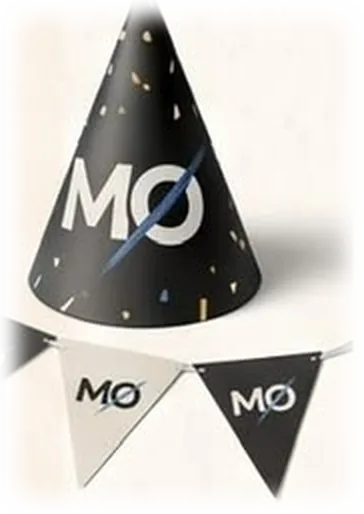Cotillón personalizado con logo MØ