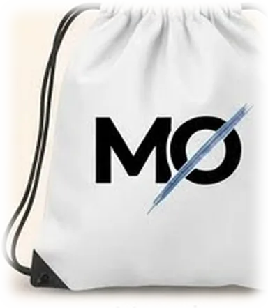 Morral blanco con logo MØ